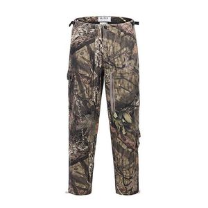 Мужские штаны SLATT Регулируемый брюк Leg Leaf Flae Hunting Camouflage молния Multi Pocket Функциональный свободный спецодежда