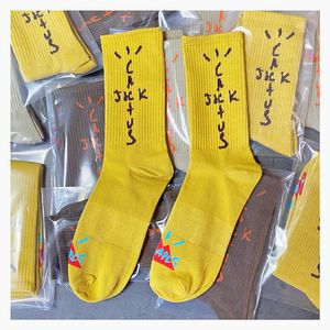Herrstrumpor Mens Fashion Cactus Socks Casual Cotton Bortable med 4 färger Skateboard Hip Hop Sock för Male T2301311