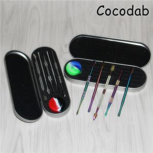 E-sigaralar Dabbers balmumu Atomizer Titanyum Dabber Araçları Kuru Herb Buharlaştırıcı Kalem Dabber Aracı Kitleri DHL