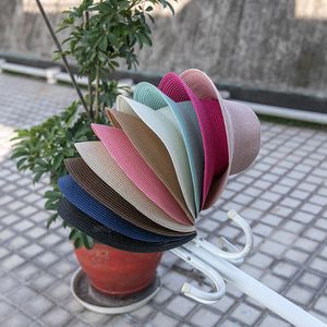 Outdoor Saggy Sun Protection Hats Summer Solid Dome Beach Hats Foldable Breathable Lightweight Graceful Caps