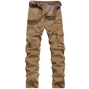 Cargo Men Pants Autumn Winter Thick Big Pockets Desgin Full Length Plus Size 30-44 Army Military Casual Tactical Male Clothing 201110