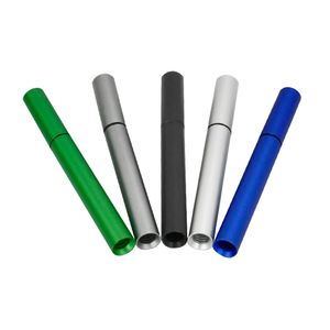 Pipa da fumo in metallo alluminio HORNET con carbone attivo Pipa a carbone attivo Pipa per sigarette in metallo con punta a carbone One Hitter Bat