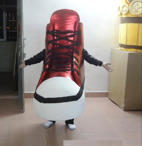 2019 Red Shoe Mascot Kostymer Tecknade Waking Add Kostymer Semester Specialkläder för Halloween Party Event