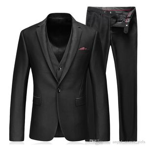 2020 Herrenanzug 3-teiliges Set (Jacke + Hose + Weste) Mode eleganter Gentleman Herren Business Casual Anzug Hochzeitsbankett formeller Anzug