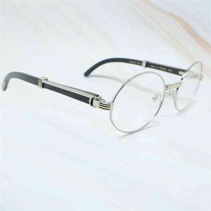 Classic Sunglasses Men White Buffalo Horn Glasses Frame Shades Sunglasses Oval Classic Glasses Round 7550178 French