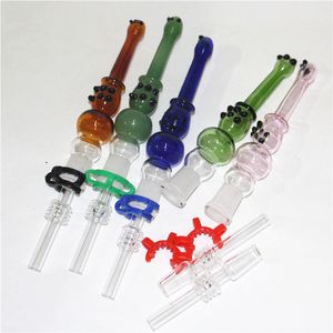 hookah Nectar bong with quartz tip Dab Straw Oil Rigs glass pipe ash catcher smoking accessorie