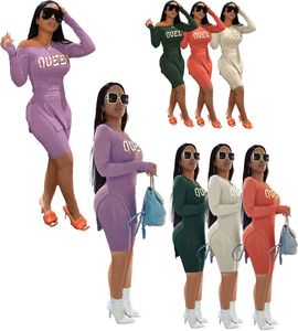 Toptan Kıyafetler Kadın Eşofman Yaz Giysileri Iki Parçalı Set Uzun Kollu T Gömlek Kısa Pantolon Eşleştirme Seti Rahat Spor Suits Toplu 7007