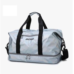 Sport Gym Väskor Kvinnor Training Bag Fitness Gym Sack Duffle Bag Dry Wet Avgång Utomhus Rese Axelväska med Skopfack Q0705