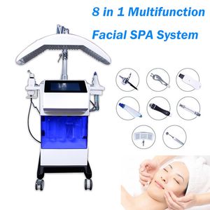 High quality dermabrasion system microdermabrasion acne removal hydra salon equipment 7 cooler PDT LED photon improve facial skin