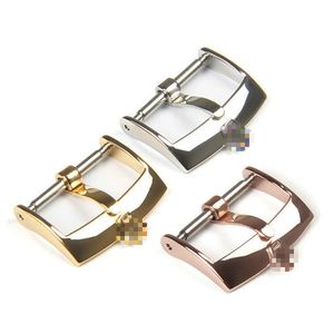 Fashion Brand Series Watch Accessories Replacement Lux Stainless Steel Buckle Polished Strap Pin Buckle Belt Buckle 16mm 18mm 20mm Wholesale