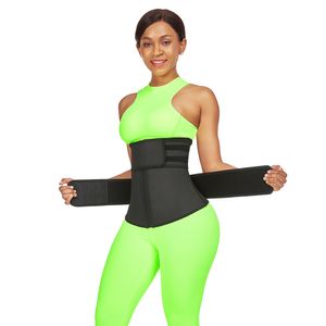 Sauna Sweat Sport Girdle Cintas Modeladora女性の減量腰部シェイパーワークアウトトリマーベルトLJ201209