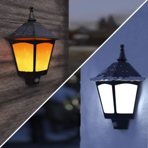 Solar Lights Outdoor Decorative Solar Wall Sconce, Solar Torch Lights with Flickering Flame,Solar Motion Case of 2 Packs