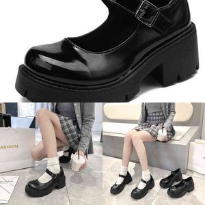 Scarpe eleganti Lolita Donna giapponese Mary Jane Vintage Ragazze Studenti JK Uniforme Tacco alto Piattaforma Cosplay Plus Size 220222