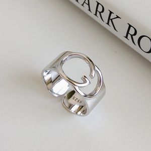 Frauen Brief Offenen Ring Gold Silber Mode Brief Ring für Geschenk Party Mode Schmuck Zubehör Hohe Qualität