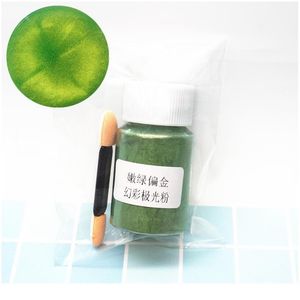 DIY 진주 분말 안료 에폭시 수지 곰팡이 DIY 공예를위한 브러시가있는 붓 색 대색 염료 수지 보석 MA Jllpdk