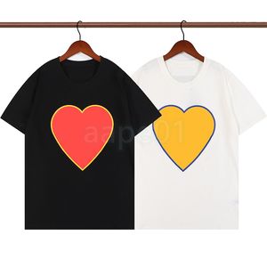 Lato Mężczyźni Kobiety T Koszulki Z Wzór Heart Męski Najwyższej Jakości T Shirt Pary Dorywczo Krótki Rękaw Tees Azjatycki Rozmiar S-2XL