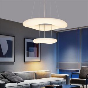 モダンなアクリルシャンデリアライトシンプルなリビングルームベッドルームダイニングルームペンダントランプ研究室装飾LEDシャンデリア照明