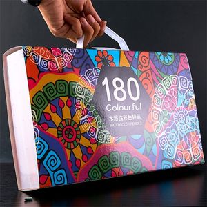 150 180 Watercolor Colors Pencils Set Drawing Colored Pencil Art Supplies for Artist Paint Oil Coloring Pencils Set 201223