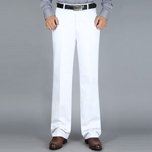 ICPANS Big Size 29-40 42 44 Calças formais Homens Esticão reto macacão solto de cintura alta algodão preto branco escritório calças homem 201110
