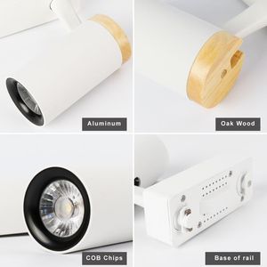 5W W Focus Lampa Retail Spot Lighting Fixtures Ytmonterad strålkastare Linjär magnetisk skena COB LED spårljus