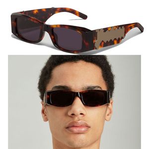 Occhiali da sole da uomo Templi di moda con lettere di oversize in metallo peri001 occhiali da sole marroni neri scatola originale