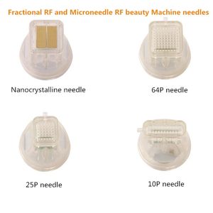 Nano Microneedle Tips för Micro Needle RF Machin Engångsförbrukningspatron Nålar Tatuering Skönhet Fractional RF Gold 10pin 25pin 64pin