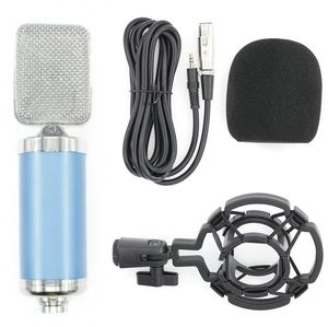 Profesjonalny kondensator Audio 3.5mm Przewodowy Studio Mikrofon Wokalny Mikrofon Nagrywanie Mic w / Stand do komputera PK BM800