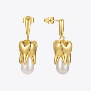 Enfashion Trendy The The Te The Women Gold Color Earings Fashion Jewelry Wedding Pendientes E211285 220214
