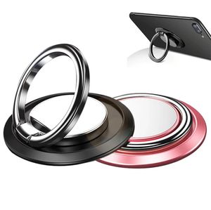 Telefon Yüzük Tutucu Parmak Stand Manyetik Araç Montajı için Metal Kavrama 360 Derece Rotasyon Kickstand iPhone 15 14 13 12 Pro Max Samsung Galaxy S23 S22