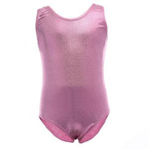 Body per bambini rosa Lycra Spandex senza maniche Ragazze blu Ginnastica Dancewear Bambino Baby Dance Body nero Costumi227d