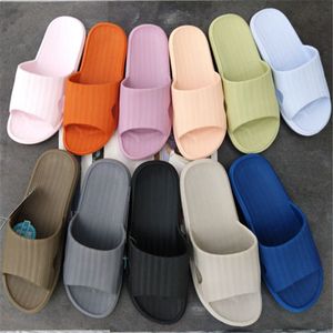 Home USE Summer comfortable lightweight Mens Womens Fashion Slippers Black White Grey Red Pink bath slipper Flat Slides Man Woman Sandal