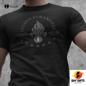 New Francês Camisa de Legião Estrangeira Legião Etrangere e Motto Forças Especiais G1222