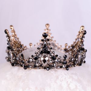 NEW Black Princess Headwear Chic Accessori per diademi da sposa Splendidi cristalli Perle Diademi e corone da sposa 12102