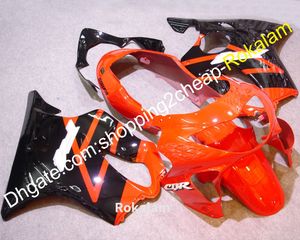 Motorcycle Fairing Kit For Honda CBR600F4 CBR 600 F4 600F CBR600 Black Orange Bodywork Shell (Injection molding)