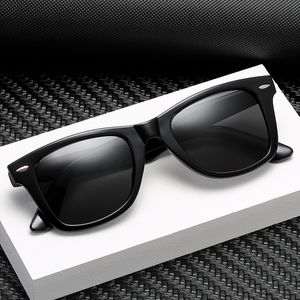 Hot Sale With Case Polarized Sunglasses Men Women Brand Design Driving Sun Glasses High Quality UV400 Rivet Designer Retro Style Sunglasses