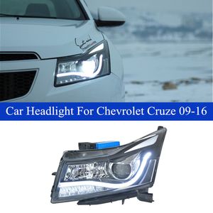 Huvudljus för Chevrolet Cruze DRL-strålkastarmontering Turn Signal High Beam LED Strålkastare 2009-2016