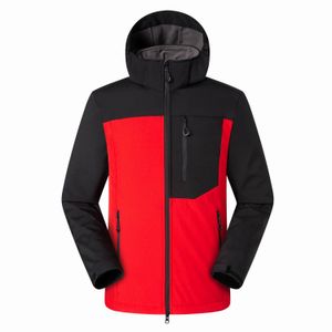 new Men HELLY Jacket Winter Hooded Softshell for Windproof and Waterproof Soft Coat Shell Jacket HANSEN Jackets Coats 8023 RED