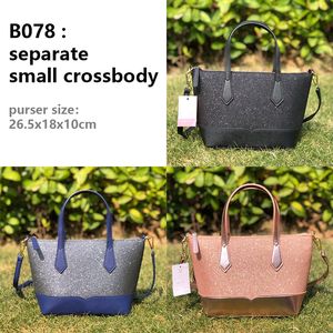 Klasyczne damskie brokatowy patchwork torba crossbody żeńska moda skórzana torebki panie kompozytowe Messenger ramię kobiety HIG216S