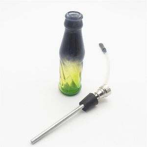 Glass water pipe Graffiti or clear color Complete Set 1 Hose Hookahs Easy to clean shisha Vase hookah