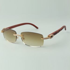 Designer medium diamond sunglasses 3524026 with tiger wood arms glasses,Direct sales, size: 18-135mm