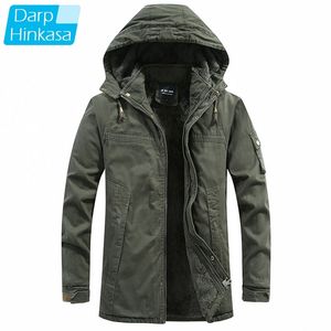 Новые Зимние Толстые Куртки Parkas Мужчины Повседневная Теплые Мужчины Парку Парту Военные Ветрозащитные Куртки с капюшоном Ветряки Мужчины 201026