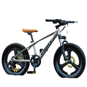 Yeni 20 inç 7 Hız Entegre Tekerlek Magnezyum Alaşım Bisiklet BMX Çift Diskli Fren Şok Geçirmez Sönümleme Çocuk Dağ Bisikletleri
