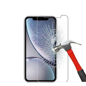 HDクリア強化ガラススクリーンプロテクターバブルiPhone XR 11 PRO MAX X XS 8 PLUS 7 6 6SプラスモトG7 G6ピクセル用