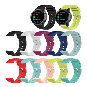 18mm 22mm 20mm Silicone Strap For Samsung Galaxy watch 42 46mm Active2 Gear S2 S3 Huami Amazfit BIP Huawei watch Wristband Garmin Venu 2 PLUS vivomove sport