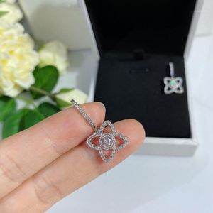 Kolczyki Dynda Żyrandol z diamentem 925 Sterling Silver Top Jewelry na1