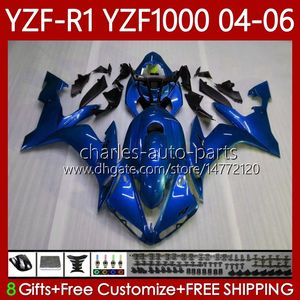 Kit de feiras para Yamaha YZF-R1 YZF R1 1000 CC YZF1000 YZFR1 04 05 06 Bodywork 89No.72 YZF R1 1000CC 2004 2005 2006 YZF-1000 2004-2006 OEM Pérola Body Motorcycle Body