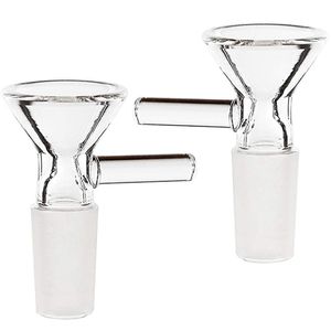 Bunte Blumen-Schneeflocken-Filterglasschale für Shisha, dicker Trichter, 14 mm, 18 mm, männliche Gelenkfarbe mit Griff für Kräuter-Trockenölbrenner, Rauchwerkzeuge, Aschefänger-Bongs