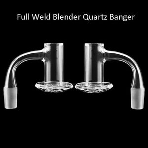 Full Weld Beveled Edge Blender Smoking Quartz Banger 20mmOD 45&90 Fully Welded Nails For Glass Water Pipes Beaker Bongs Dab Oil Rigs