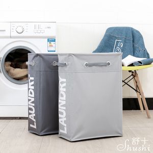 Shushi verkauft zusammenklappbaren Wäschekorb, wasserdicht, multifunktional, schmaler Eckwäschekorb, schmutziger Stoff-Aufbewahrungskorb T20274G