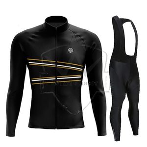 Set da corsa 2022 OSTROY Maglia da ciclismo manica lunga da bicicletta primavera e autunno Set Abbigliamento da uomo Pro Team Abbigliamento da bici da esterno MTB Ropa Ciclismo